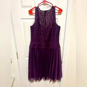 JS Collection dark purple cocktail dress or bridesmaid dress size 16 Nordstrom